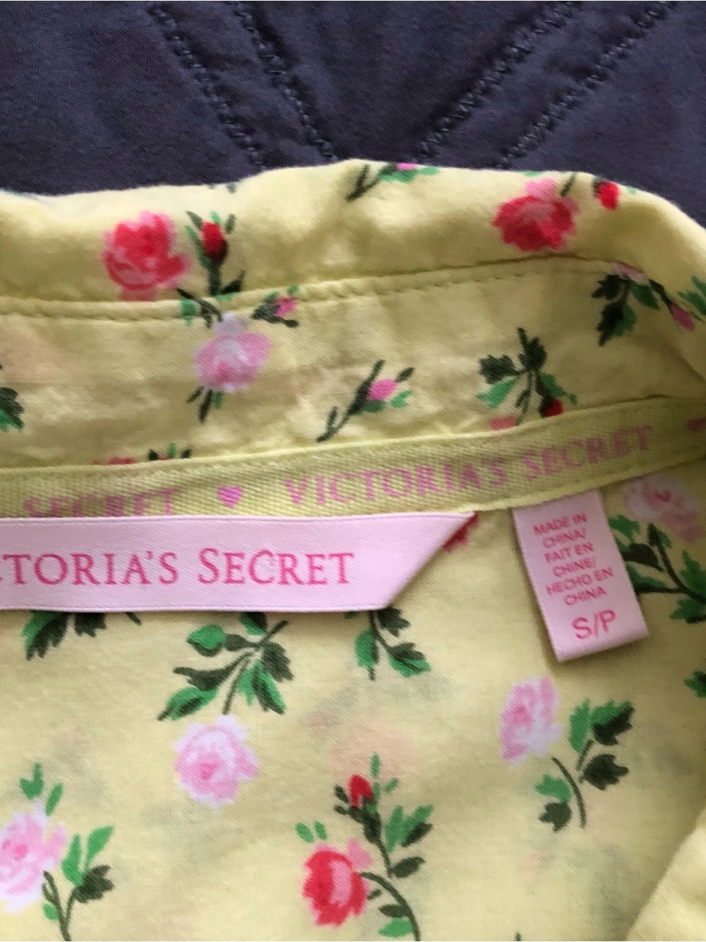 Victoria's Secret Yellow Floral Button-Down Nightshirt - Picture 5 of 7